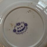 Assiettes dessert Sarreguemines modèle Jardinière XIXEME