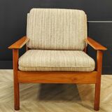 Mid century vintage armchair with footrest