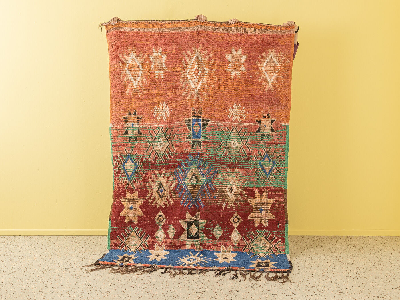 Vintage boujad, berber rug, 154 x 247