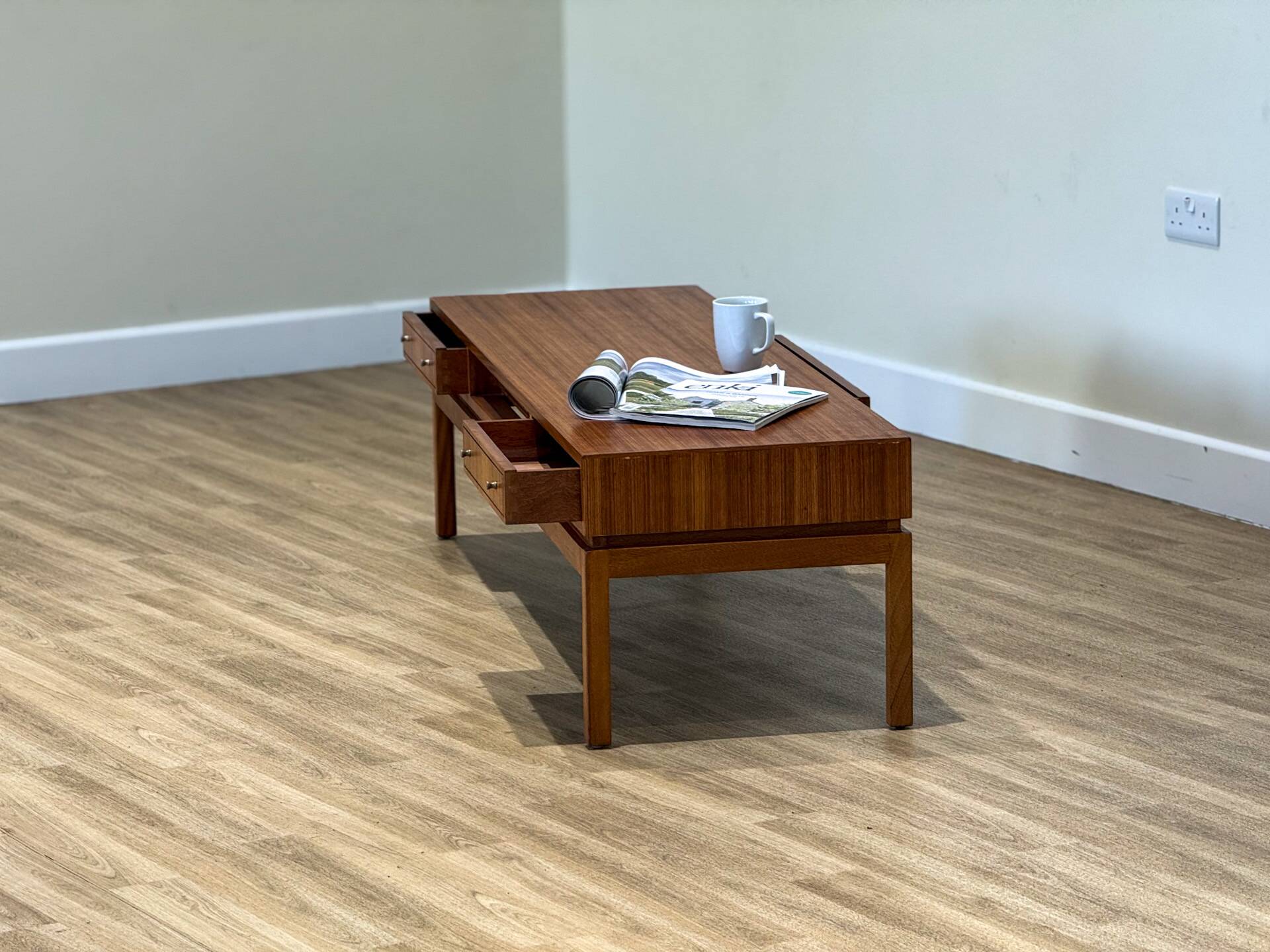 Walter Cornell Walnut Low Sideboard for Greaves & Thomas, 1960s