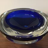 Signed and dated Murano glass ashtray