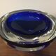 Signed and dated Murano glass ashtray