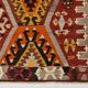6x9 Large Geometric Style Multicolor Style Wool Vintage Kilim Rug,182x283cm