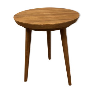 Tabouret tripode design en bois massif