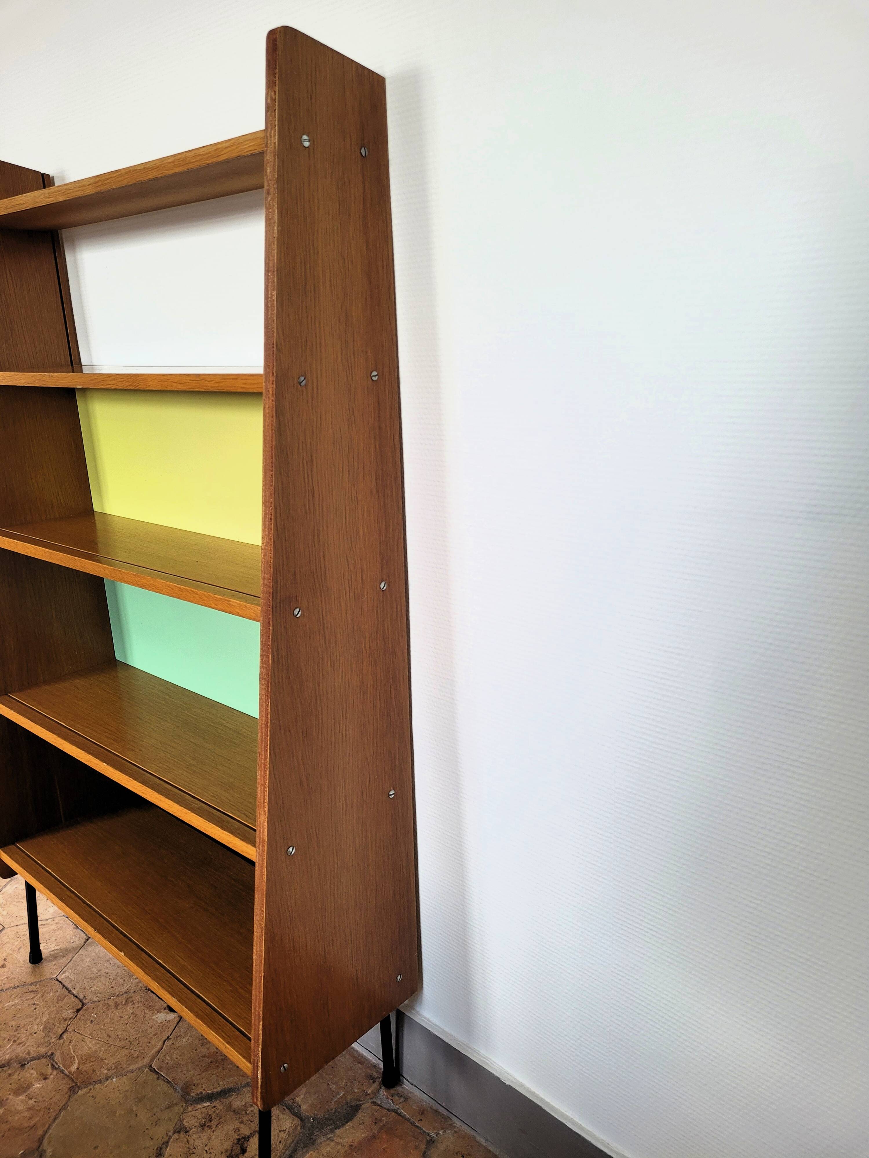 Bibliothèque vintage "Alta" de Fonteneau dlg Pierre Guariche