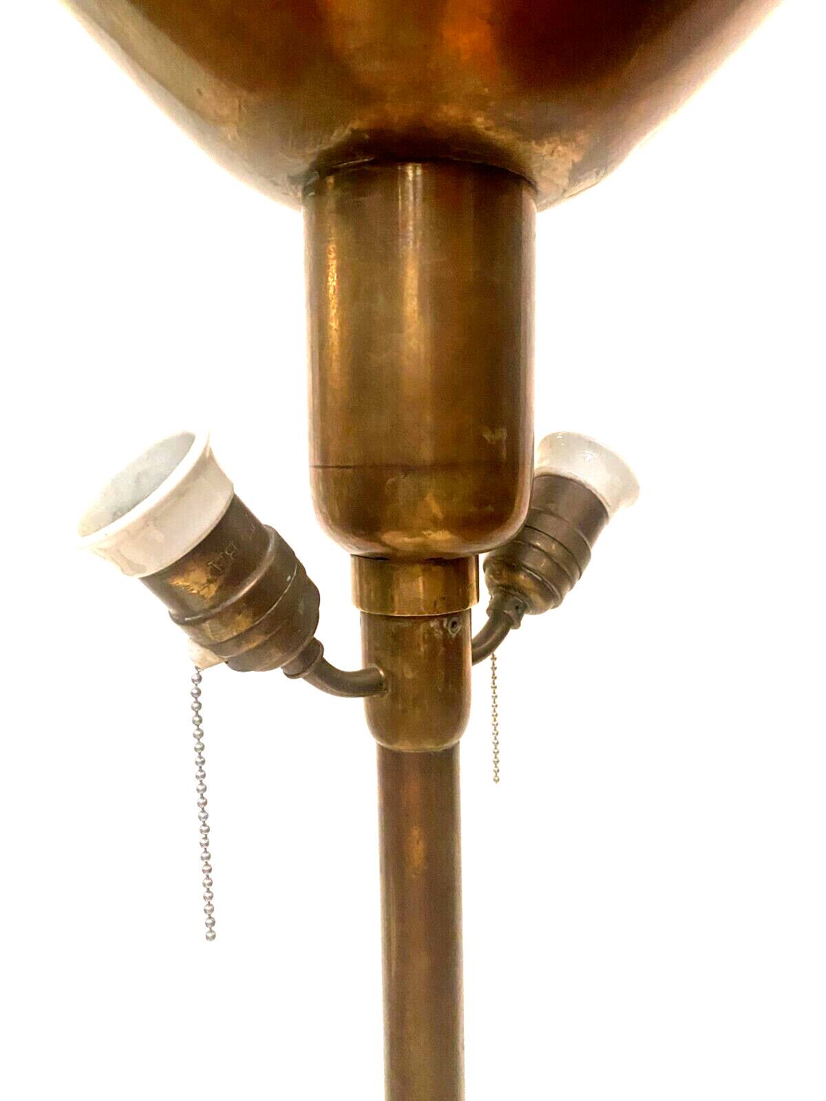 AMBA brand Art Deco floor lamp in 20th century brass