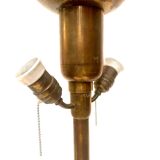 AMBA brand Art Deco floor lamp in 20th century brass
