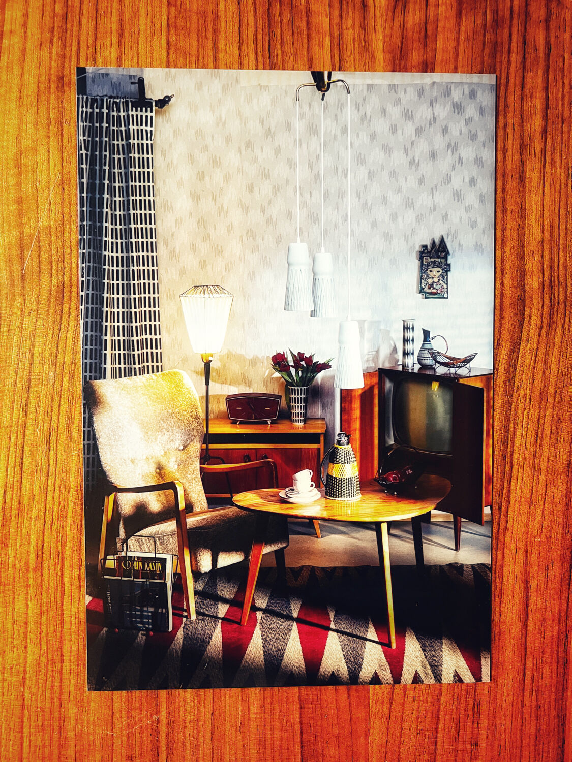 Finnish design interior framed photo in color