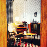 Finnish design interior framed photo in color