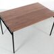 Cosmopol desk, walnut and steel. 120 x 60 cm