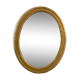Large wooden mirror - oval - beveled - France - French decoration