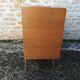 Commode vintage en rotin et chêne