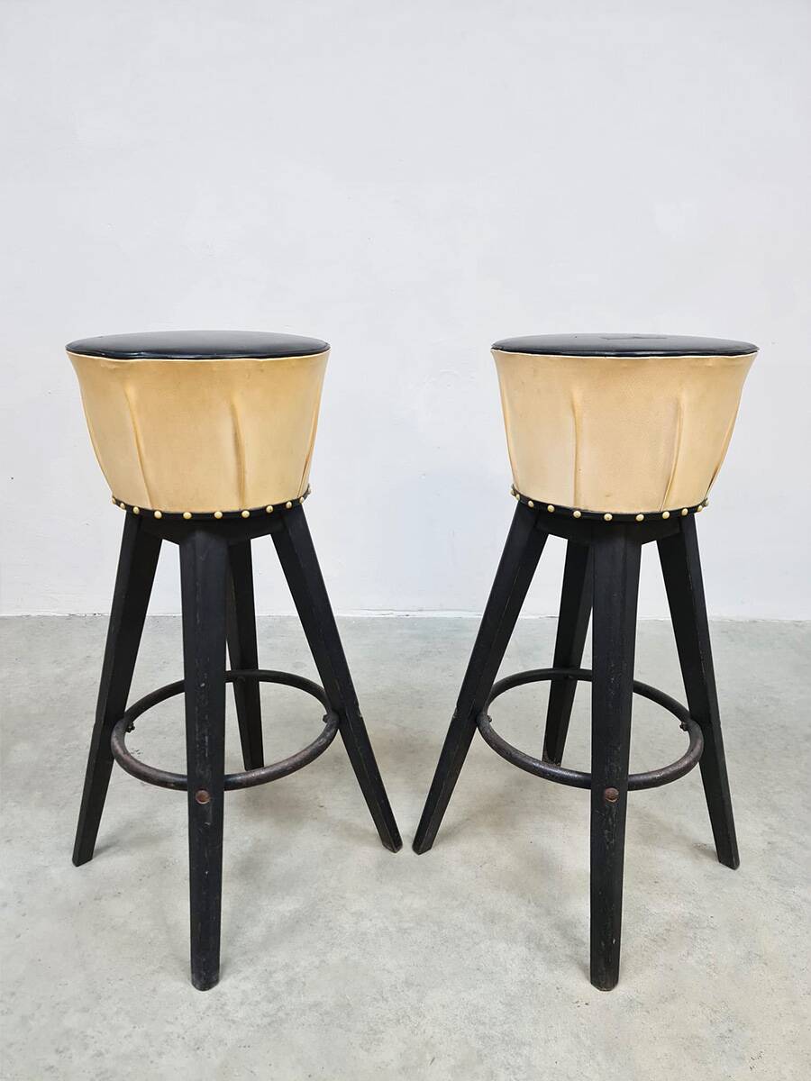 Vintage rockabilly bar stool 50s