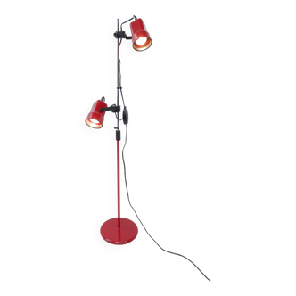 Vintage floor lamp 2 spot red