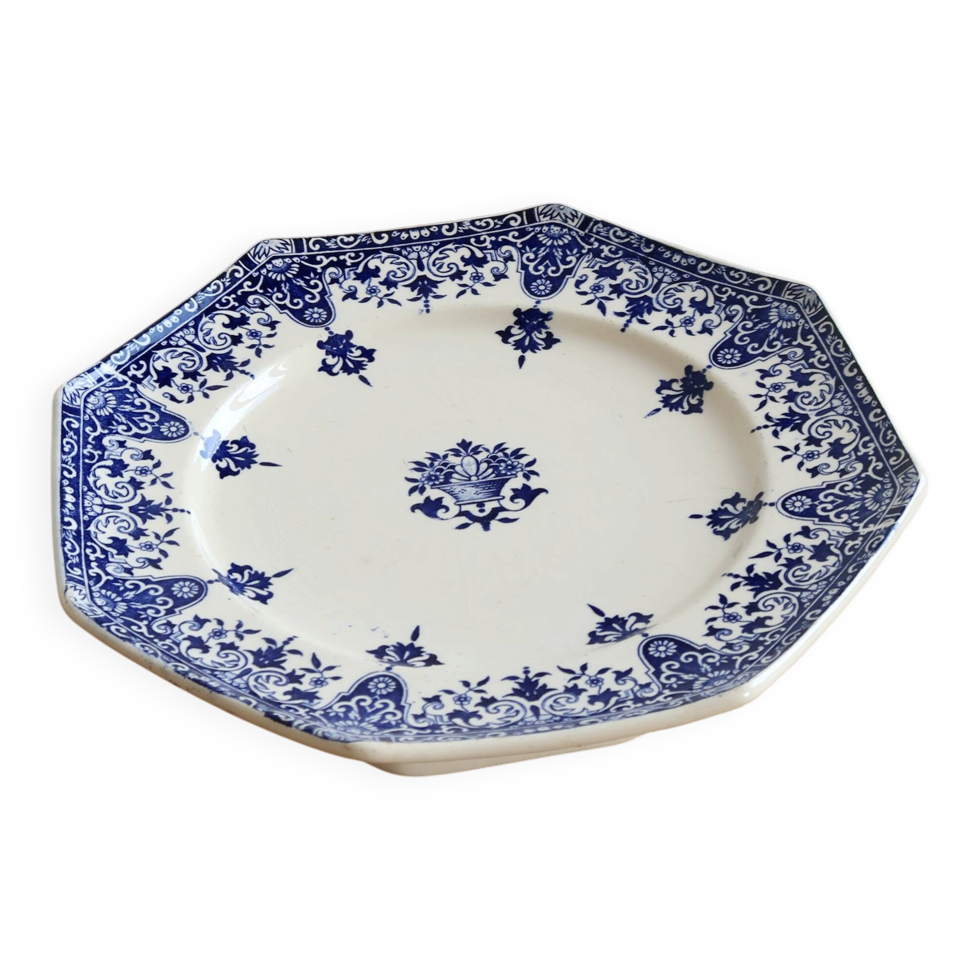 Low iron compote dish Longchamp Rouen 19th century