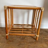 Lot de 2 tables basses en rotin