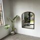 Large antique mercury mirror in copper-plated metal, 1930