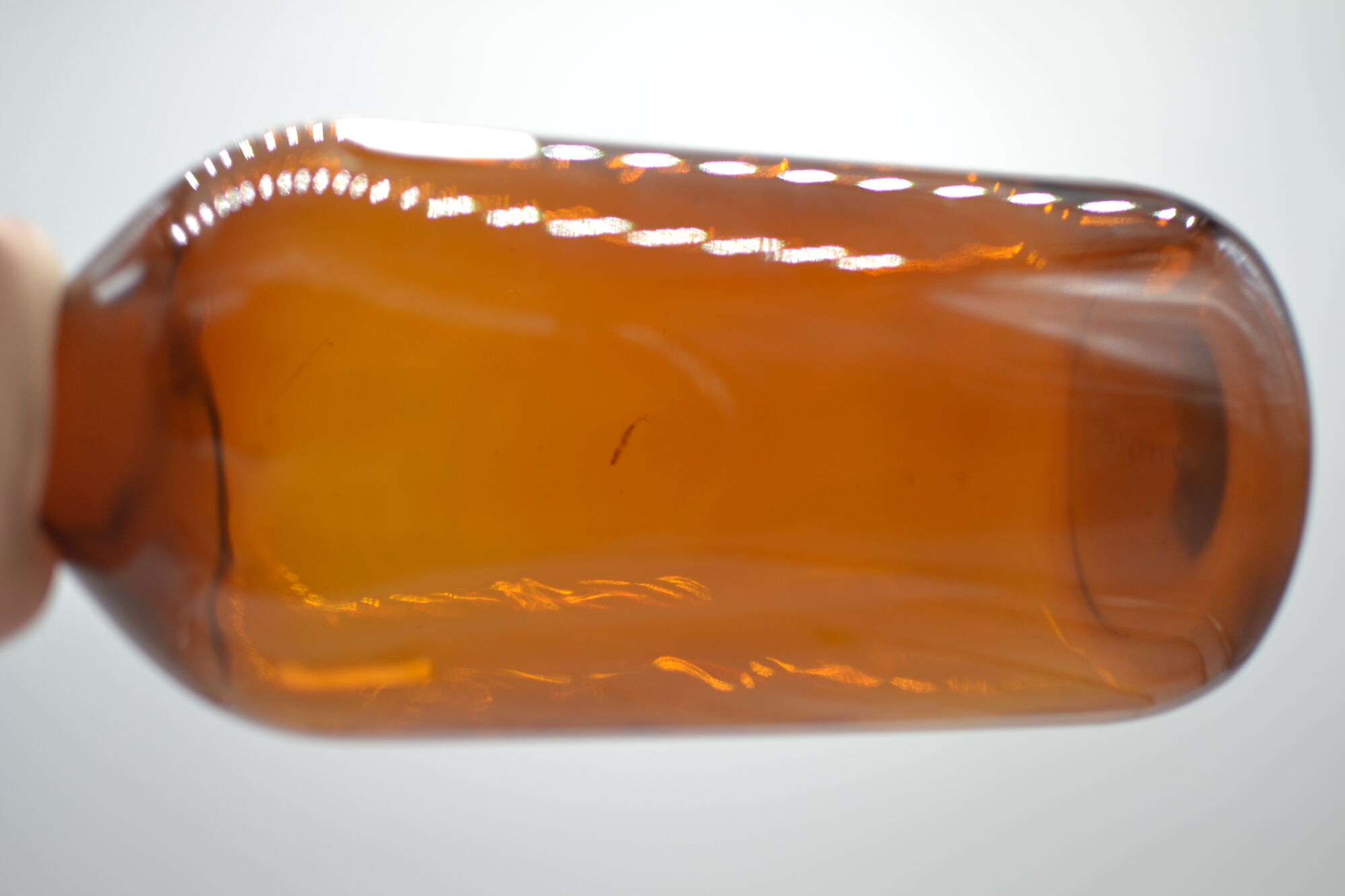 Old bottle amber glass pharmacy large capacity 2 liters