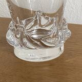 Daum France crystal vase, Sorcy model, signed
