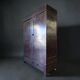 Vintage XL dark wood wardrobe/hallway furniture