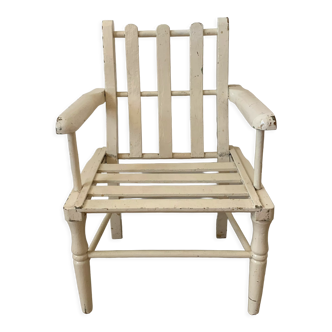 Children's wood armchair