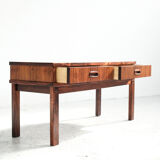 low Danish chest of 2 drawers in rosewood