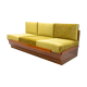 mid century sofabed in walnut by jindrich halabala for up zavody, 1950´s