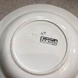 Lot of 6 mismatched plates of hand-painted French porcelain
