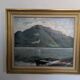 Oil on panel Mountain landscape by WEINMANN