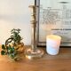 Large chiseled brass candle holder h24 cm