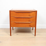 A vintage Danish mid-century bedside table attributed to Kai Kristiansen