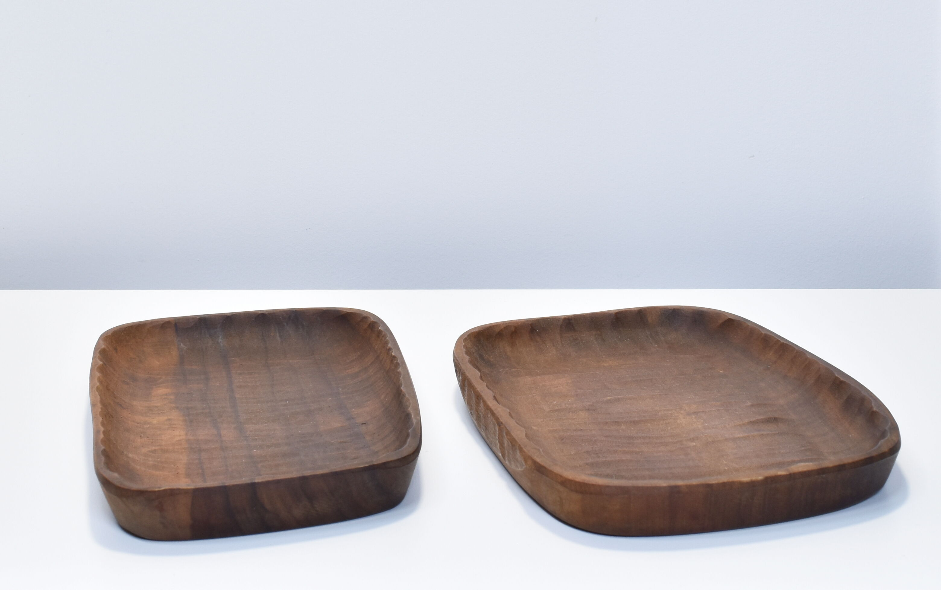 Empty carved wooden pockets