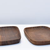 Empty carved wooden pockets