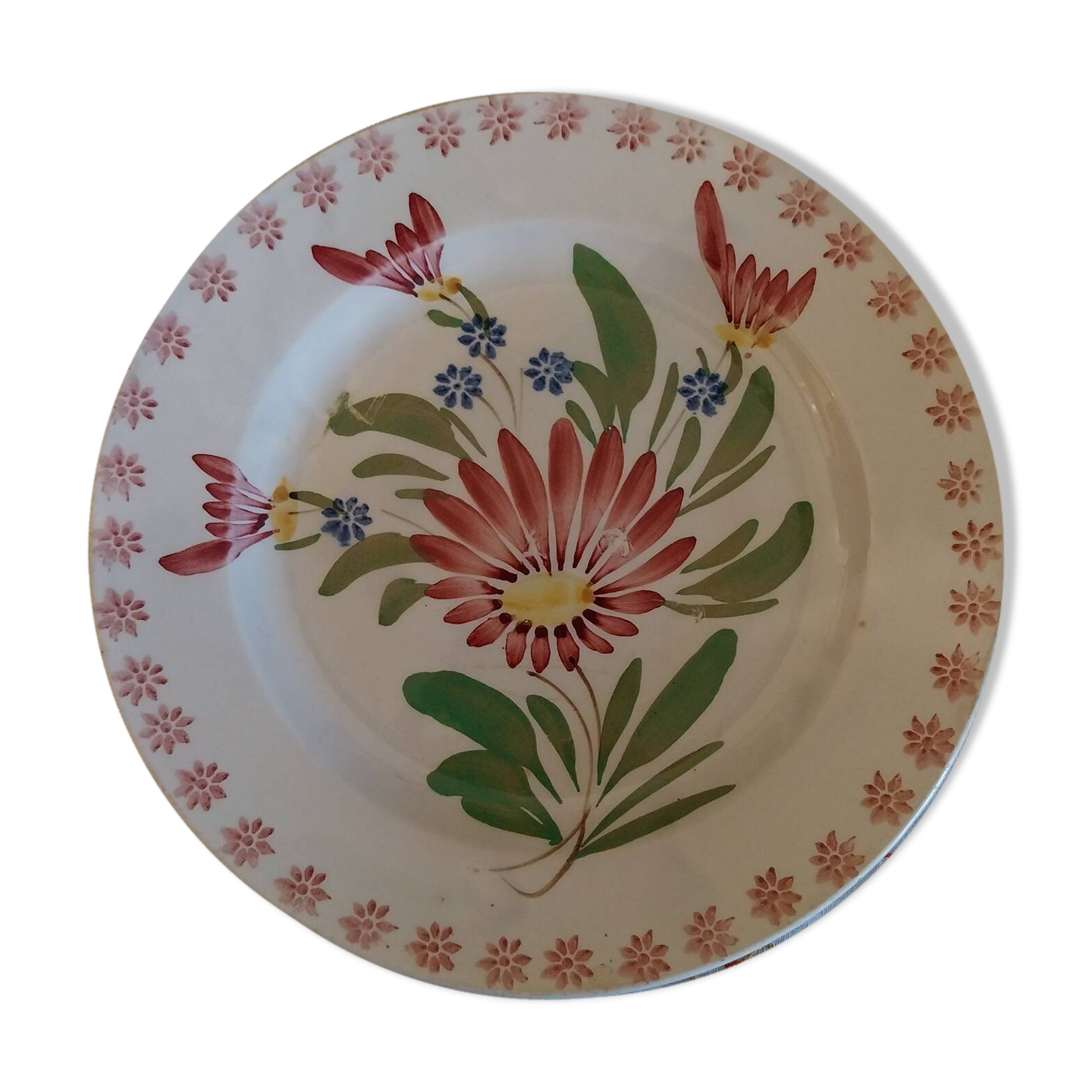 Old flat iron earth plate from Grigny