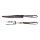 Silver carving knife and fork