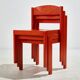 Oak stacking chair, 1970s
