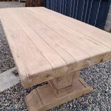 Solid oak monastery table