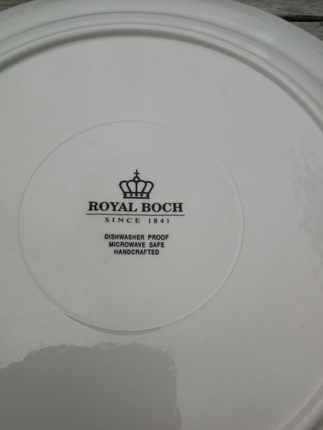 Set of 6 flat plates Copenhagen Royal Boch