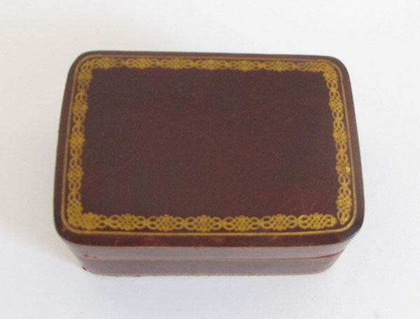 Vintage leather box