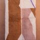 Tapis marocain berbère marron beige rosé moderne