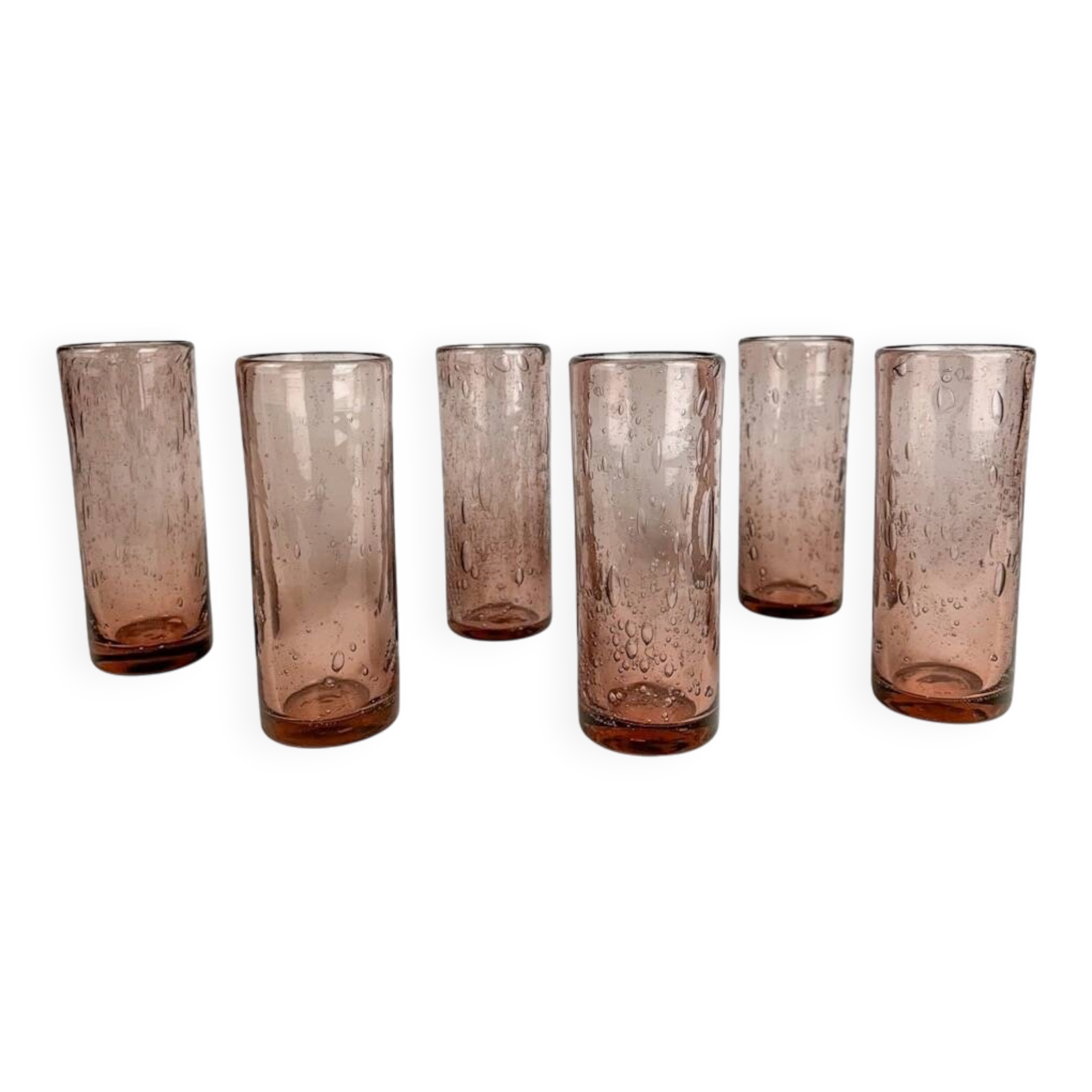 Grands verres à orangeade bullés Biot