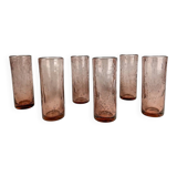 Grands verres à orangeade bullés Biot