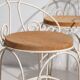 Antique white garden chairs (circa 1920). Set of 4 pieces