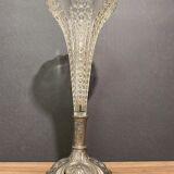Cone vase, cut crystal bouquet (most certainly baccarat, saint louis ...)