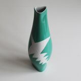 1960s Green Ceramic Vase by Jaroslav Jezek for Royal Dux
