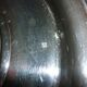 Silver metal oval top