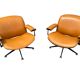 Ensemble de 2 chaises longues rares par Ennio Fazioli pour MIM Roma 1960