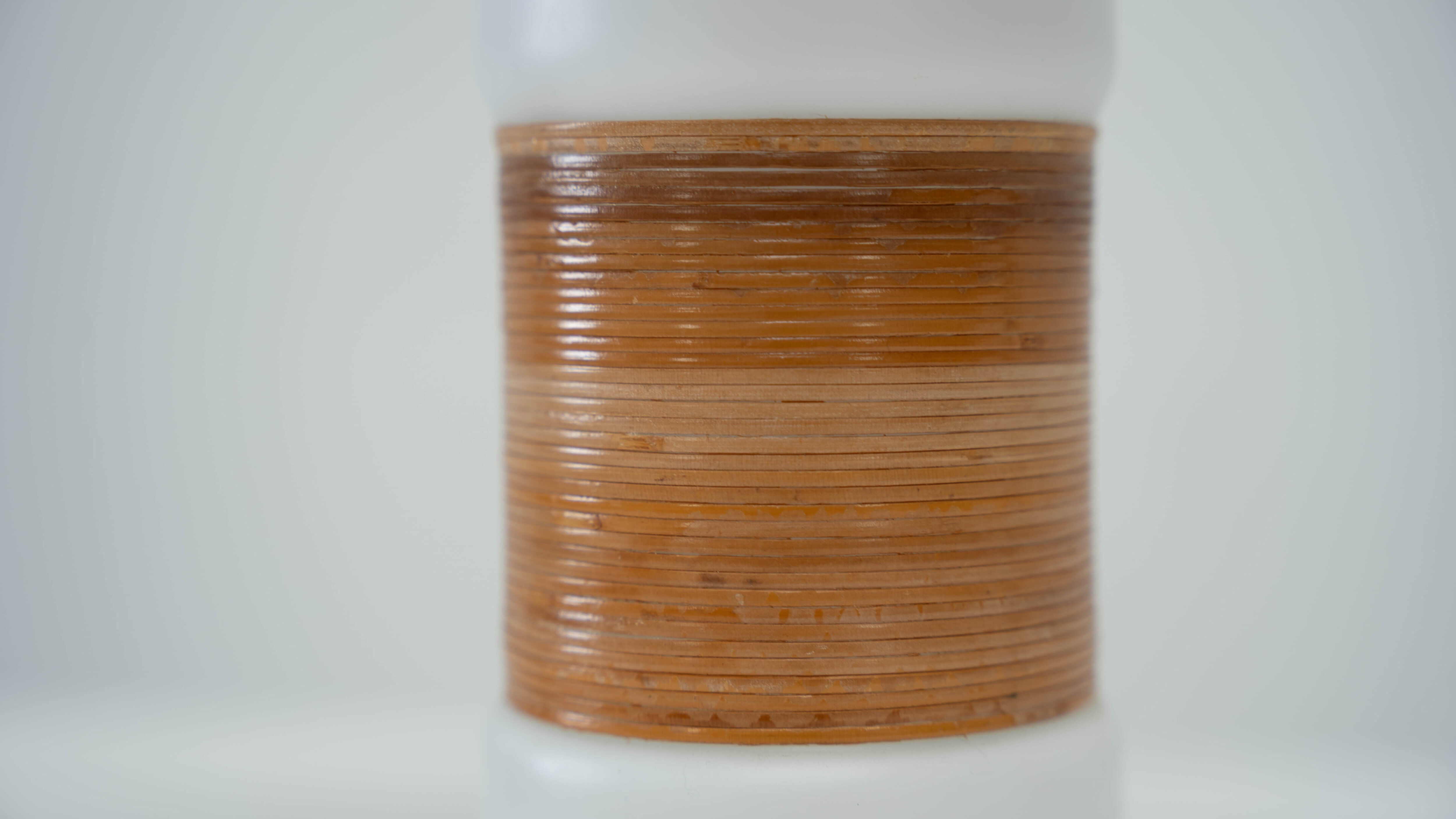 Scandinavian glass table lamp by Bent Nordsted for Tesco