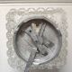 Ceiling lamp square molded glass