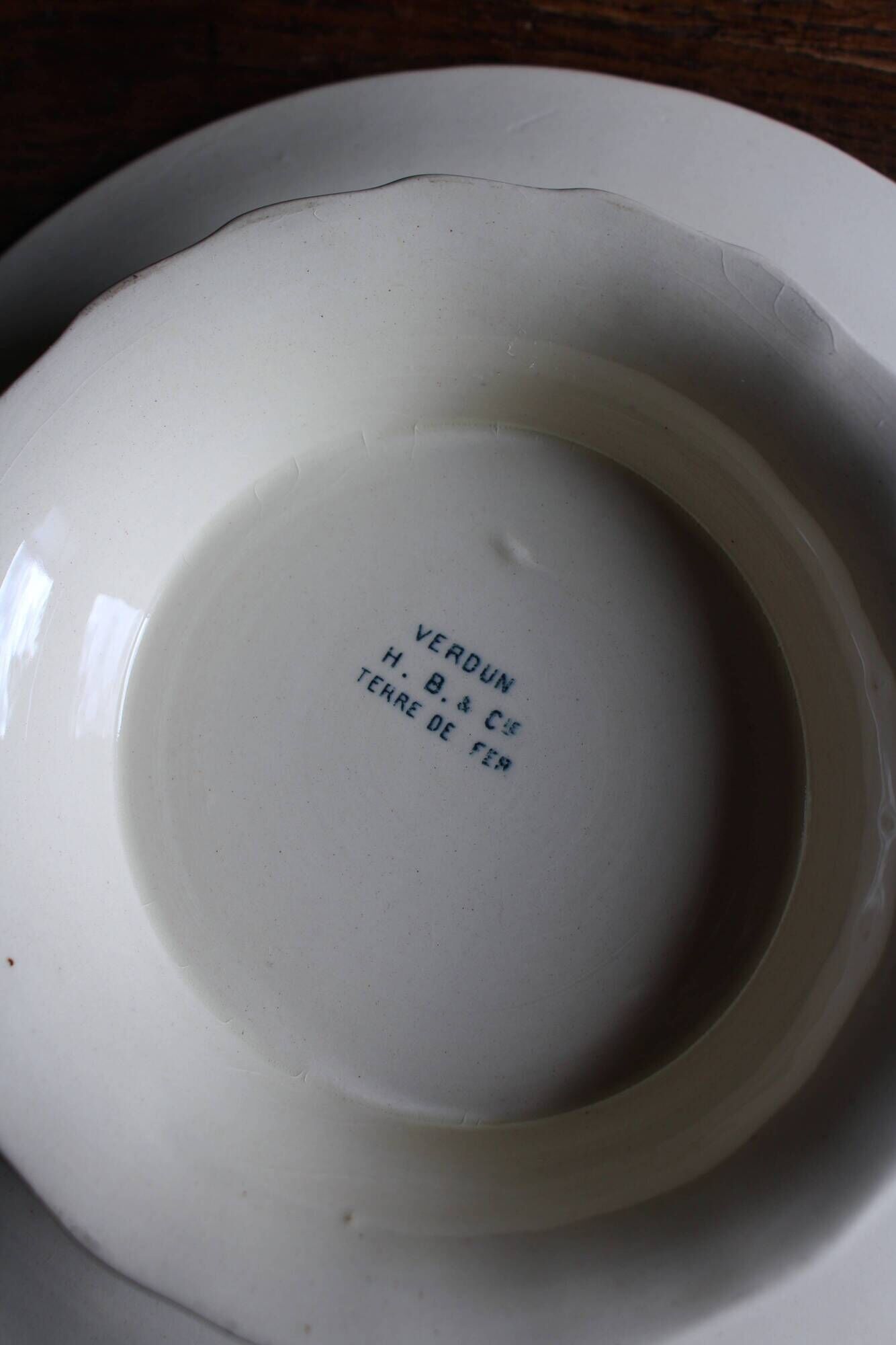 Cup on foot Piédouche Blue iron earth Verdun HBC